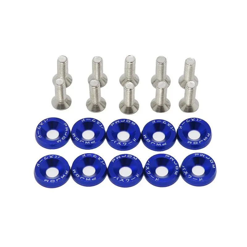 10 PCS M6 Car Modified Fasteners Fender Washer Bumper Engine Concave Screws Fender Washe detail view