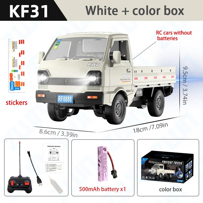 ZWN 1:16/1:18 RC CAR Simulation Drift Climbing Truck Led Light Small Cargo Remote Cont close-up view