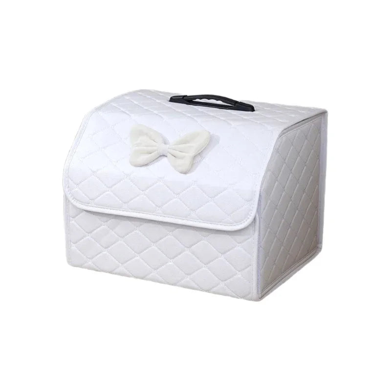 Foldable Car Trunk Organizer | Leather Cargo Storage Box with 8 Style Options alternate view