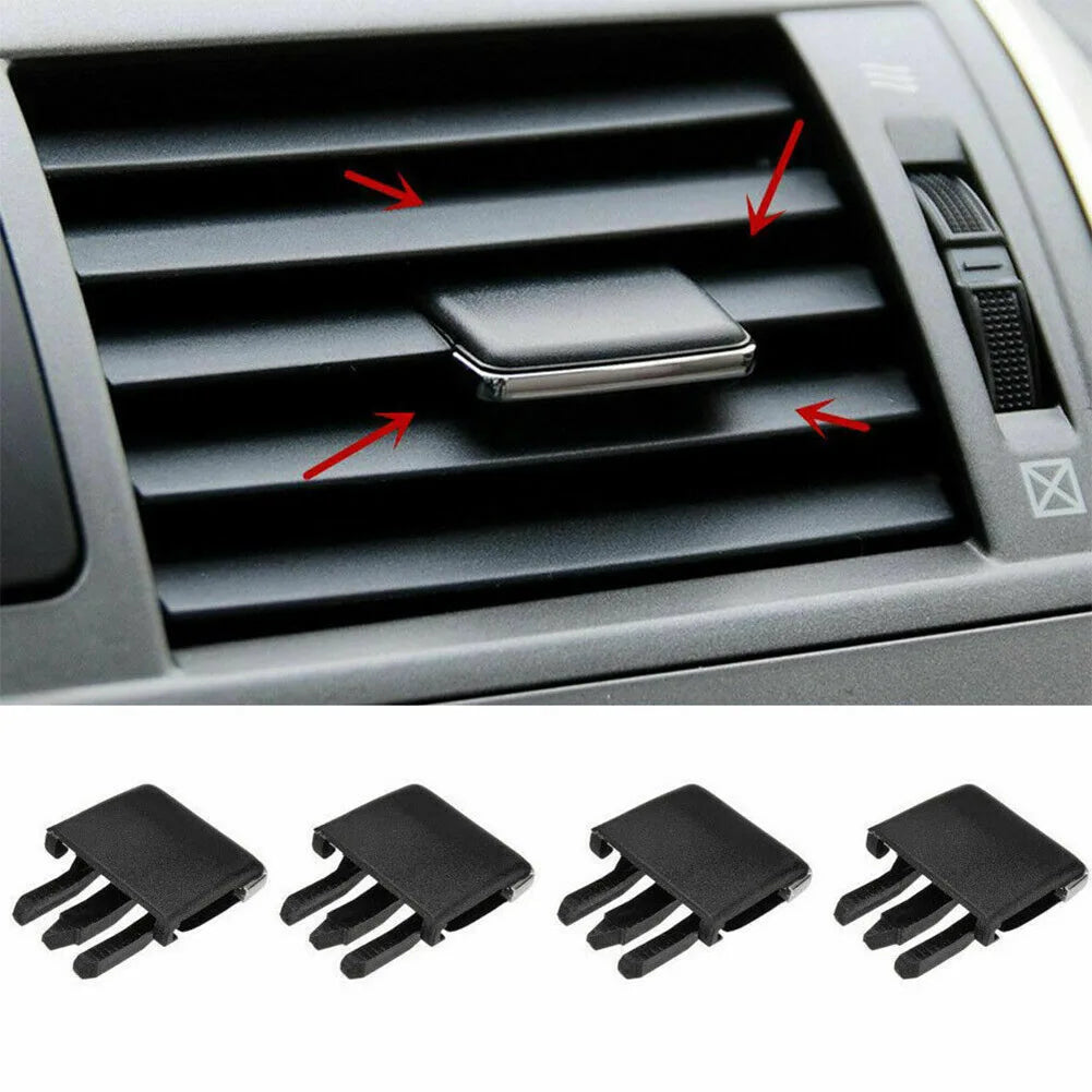 4Pcs Front Air Conditioning Vent Outlet Tab Clip Kit For Toyota Vent Louvre Blade Adjust Slice Clamp Car Accessories