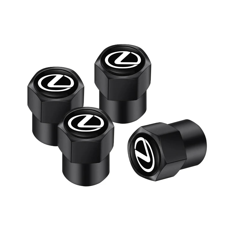 4Pcs Aluminum Alloy Lexus Tire Valve Stem Caps | Dust Proof Car Wheel Air Stem Covers alternate view