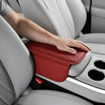 New Car Armrest Pad With Storage Bag PU Leather Car Elbow Pad Car Center Console Armrest Box Cushion Auto Armrests Storage Pad