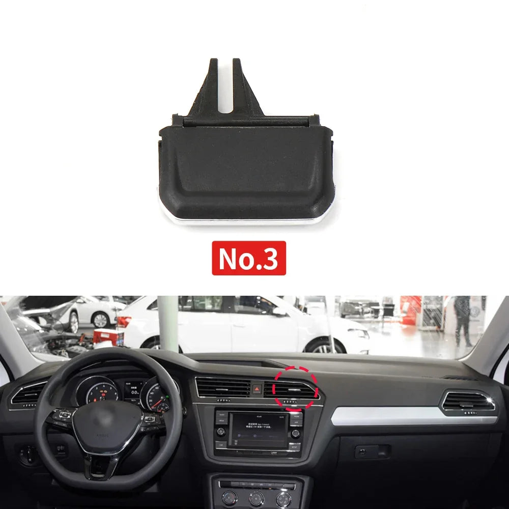 Auto Interior Parts Accessories For Volkswagen Tiguan 2017-2021 Car Front Air Conditioning AC Vent Grille Clip Slider Repair Kit
