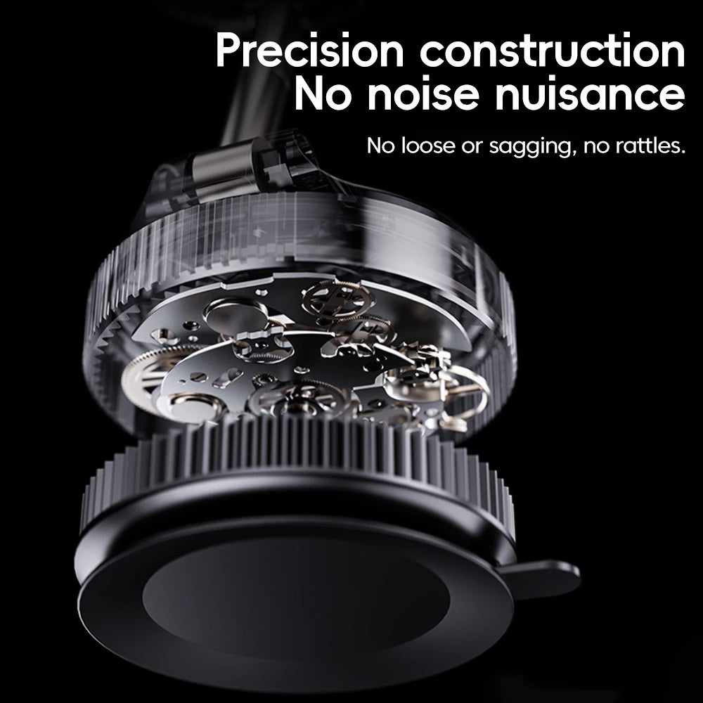 Car Phone Magnetic Stand Foldable Design 360° Rotation Adjustable Vacuum Strong Suctio close-up view