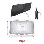 Car Windshield Sun Shade Umbrella Foldable Canvas alternate view