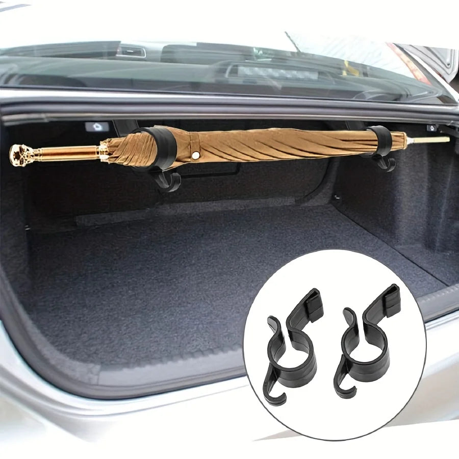 2pcs/Pack Car Trunk Hook Umbrella Hanger Plant Towel Hook car accessories interior car organizer sto