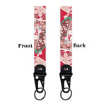Datura Flower Car Keychain Key Ring close-up view