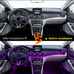 For Mercedes Benz Accessories A W176 CLA W117 C117 W156 GLA 12/64 Color Ambient LED Tu close-up view