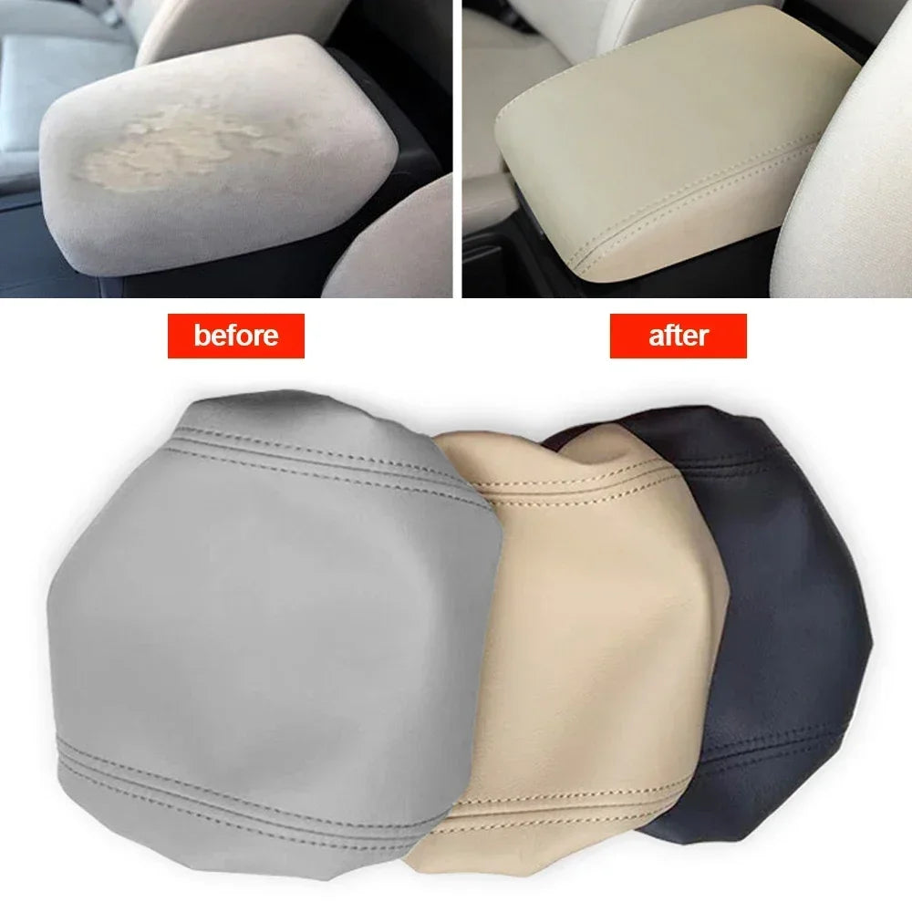 Car Armrest Box Center Console Lid Armrest Cover Interior Accessories PU Leather Cover for Honda CRV 2012 2013 2014 2015 2016