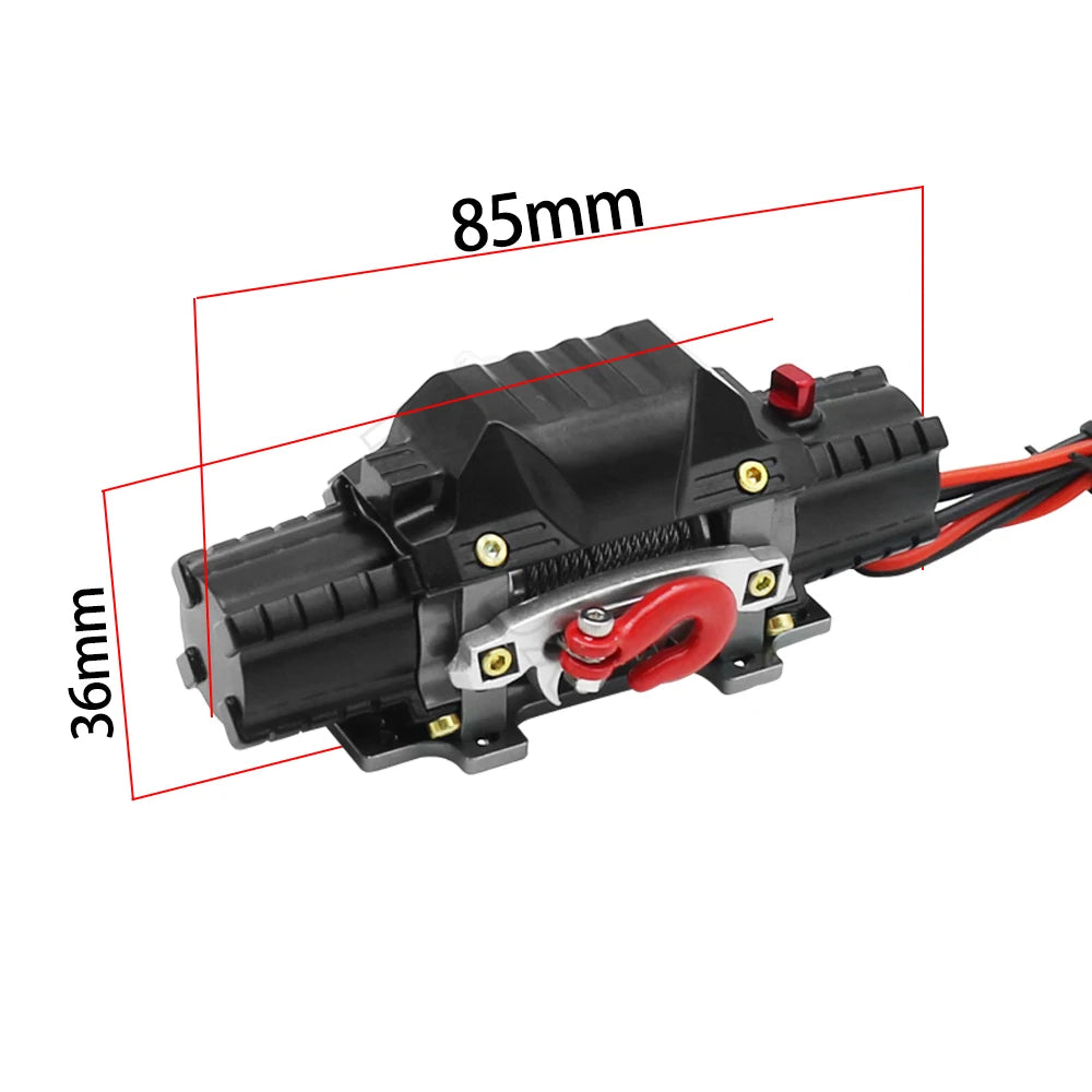 RC Metal Automatic Double Motor Simulated Winch For 1/10 RC Crawler Car Axial SCX10 T alternate view