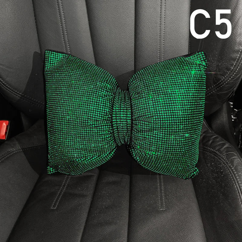 Ladies Car Interior Accessories Shiny Diamond Universal Car Seat Cover Fashion Luxury lifestyle view