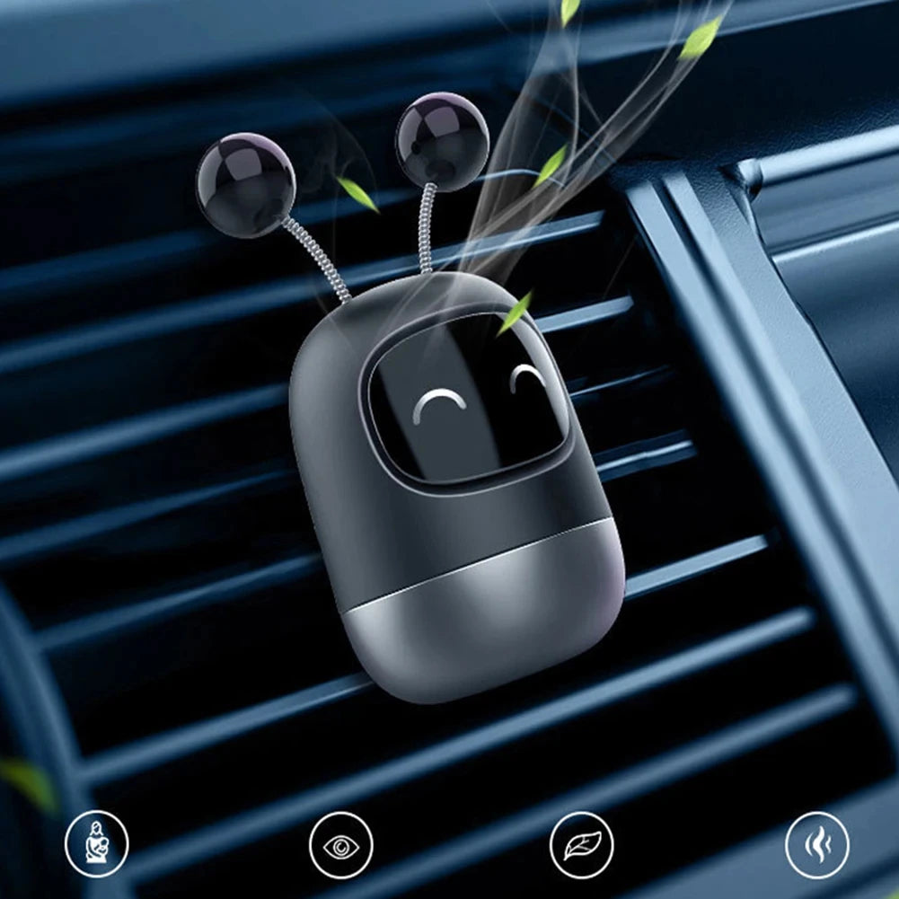 Car Air Freshener Auto Creative Mini Robot Air Vent Clip Parfum Flavoring Ventilation Outlet Aromath
