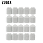 20Pcs Car Tire Tyre Valve Caps with O Rubber Ring Dust Covers Plastic Black Grey Red lifestyle view