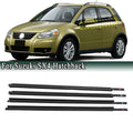 4Pcs Window Weatherstrip for Suzuki SX4 Hatchback | Outer Door Glass Moulding Trim Sealing Belt