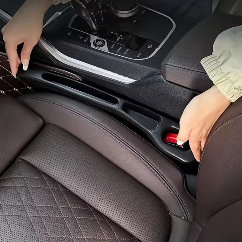 2Pcs Car Seat Gap Filler Organizer PU Universal Car Seat Gap Anti-leak Stopper Strip Slot Seat Gap S
