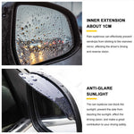 Universal Car Rearview Mirror Rain Eyebrow | Auto Rear View Side Rain Shield Snow Gua alternate view