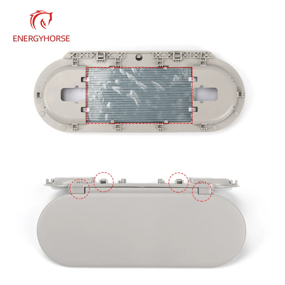 Car Roof Sunvisor Sun Visor Makeup Mirror Glass Cover Light Lamp Cap Lid For BMW Mini F54 F55 F56 F60 2015-2020