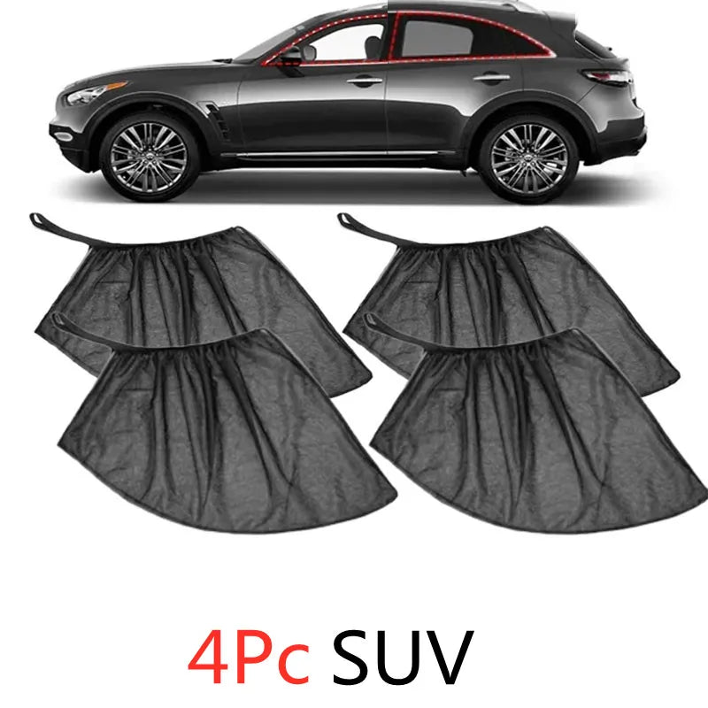 Mesh Car Window Sunshade Net for SUV Side Windows detail view