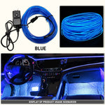 Car Interior Decorative Lamps EL Wiring Neon Strips Dashboard Auto LED Ambient Lights DIY Flexible Atmosphere Lamp 1M/3M/5M