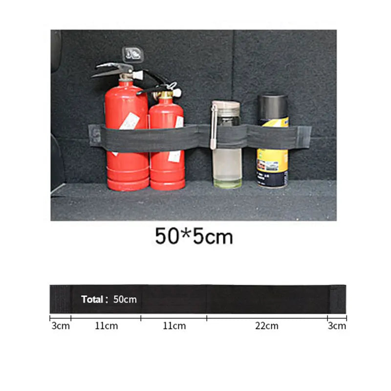 Car Trunk Organizer Elastic Fixing Tape Fire Extinguisher Water Tank Miscellaneous St lifestyle view