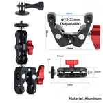 For Insta 360 X4 X5 Go Pro 13 12 11 10 9 DJI Action 6 Bicycle Motorcycle Selfie Stick close-up view