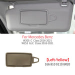 Car Interior Front Sun Shade Visor Makeup Cosmetic Mirror Cover For Mercedes Benz C GLC Class W205  W253 C180 C200 GLC260 GLC300