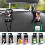 2Pcs Car Headrest Hook Hanger Storage Holder Clip