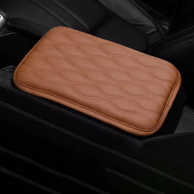 PU Leather Car Armrest Pad Cover Accessories Center Console Protector Cushion for Toyota Corolla Camry Rav4 Yaris Prius Prado