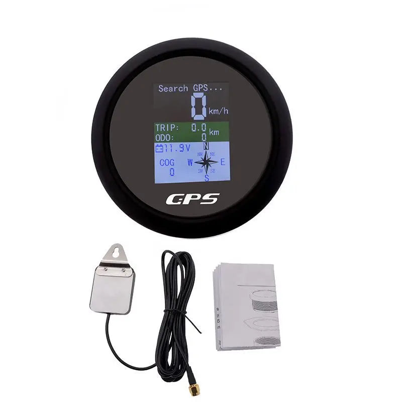 85mm GPS Speedometer Odometer | TFT Screen Marine Gauge with Voltmeter additional angle