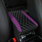 PU leather multi-color three-dimensional embroidered car armrest cushion, center console cushion, car decoration items