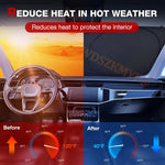 Devil's Eyes 70x150cm Cartoon Car SunShade Windscreen Front Window Visor | Solar Protect detail view