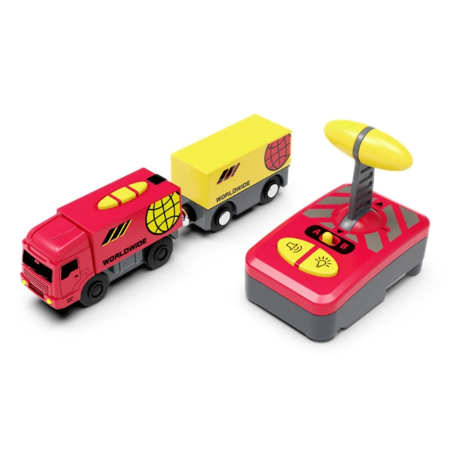 Magnetic Slot Diecast Car RC Electric Train Track Sets Fit for All Wood Railway Tra additional angle