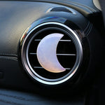 Crescent Moon Car Air Vent Clip Cute Ornament For Women Auto Air Outlet Interior Decoration Accessory