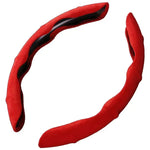 Suede Leather Steering Wheel Cover 38cm lifestyle view