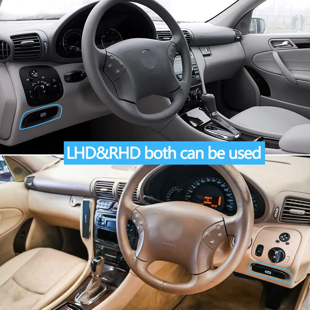 Car Handbrake Handle Parking Brake Lever Release Handle for Mercedes W203 W209 2001 additional angle