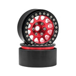 Metal 1.9 Beadlock Wheel Rim Hub for 1/10 RC Crawler D90 close-up view