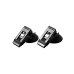 1 Pair Car Interior Window Clip Mount Black Suction Cap Clip Plastic Sucker Removable close-up view