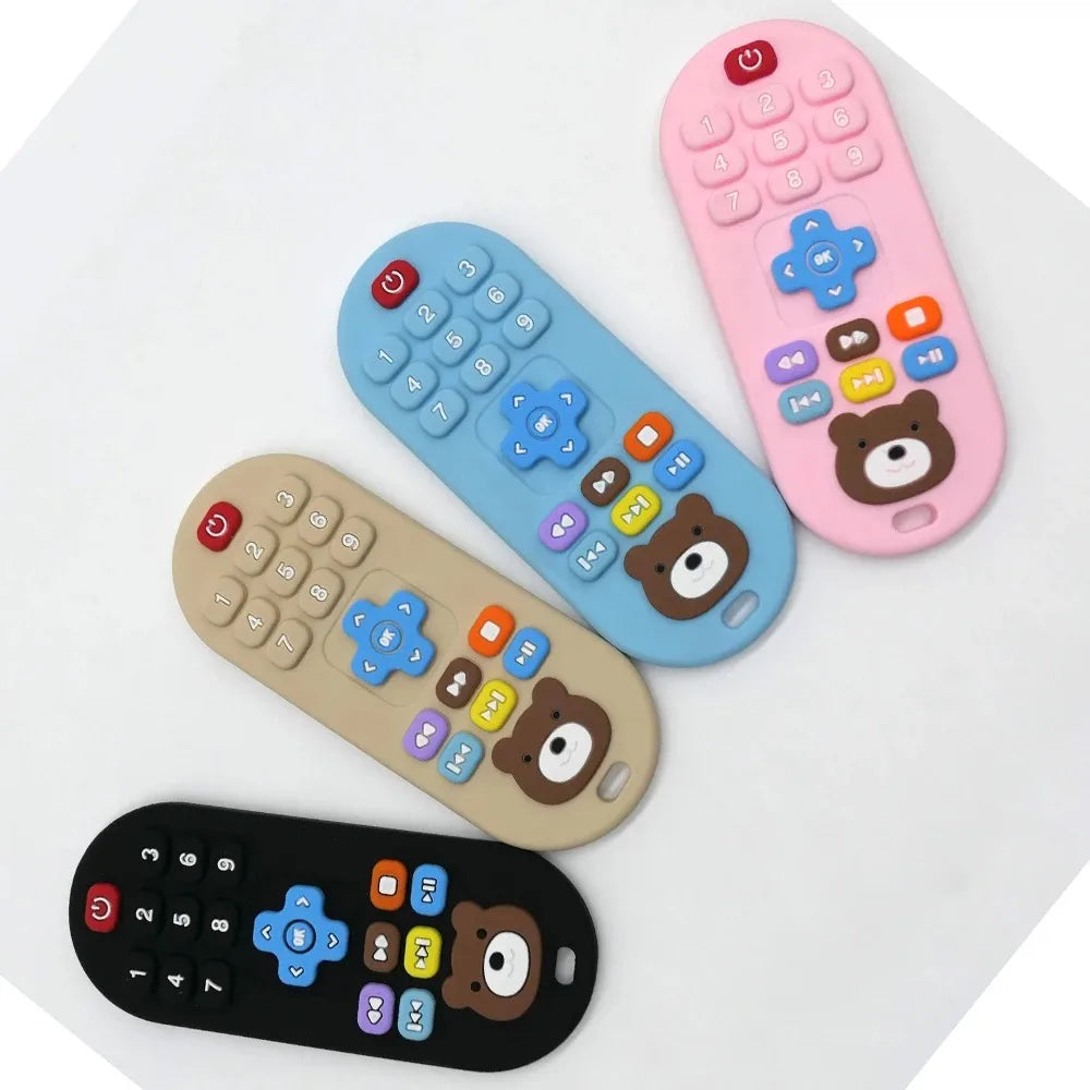 Silicone Teething Remote Control Toy 4-Pack detail view