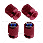 For Volvo R Design Emblem Aluminum Tire Valve Caps | 4-Pack Dust Covers additional angle