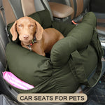 Dog Car Seat with Safety Belt | Non-Slip Pet Travel Bed for Small Dogs alternate view