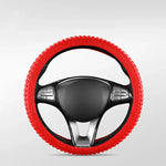 Universal Elastic Car Silicone Steering Wheel Cover Tire Texture Soft No Inner Ring Stee detail view