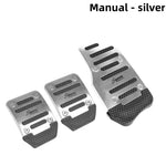 New 2Pcs/3Pcs/set Universal Non-Slip Aluminum Manual Transmission Car Pedal Cover Set lifestyle view