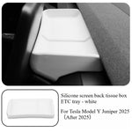 For Tesla Model Y Juniper 2025 Center Console Organizer Set | Interior Storage Accesso close-up view
