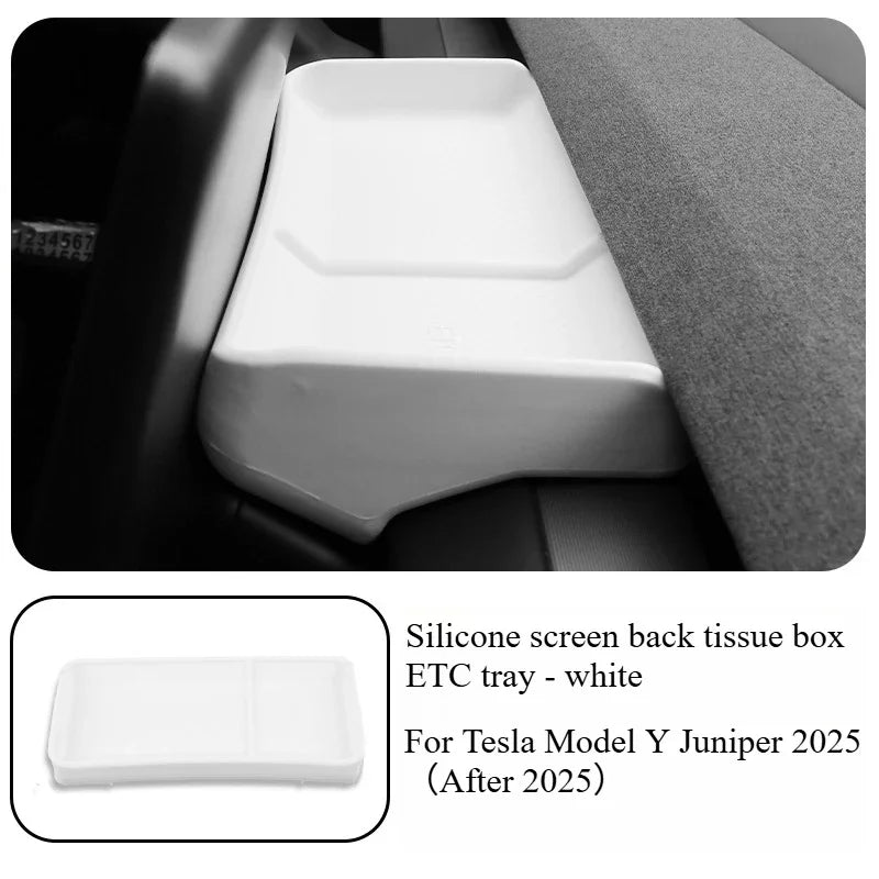 For Tesla Model Y Juniper 2025 Center Console Organizer Set | Interior Storage Accesso close-up view
