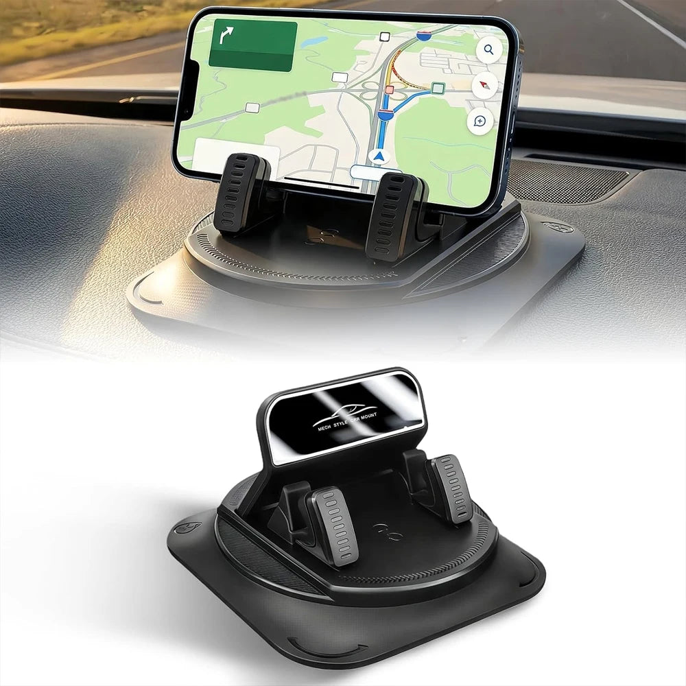 One-Hand Operated Dash Phone Clip, Shockproof 360° Rotatable Holder for Car, Perfect alternate view