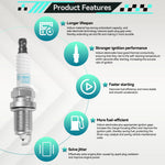 4x Iridium Spark Plugs for Chevrolet Aveo Cruze Opel Astra H J Vauxhall Astra Mk IV V alternate view