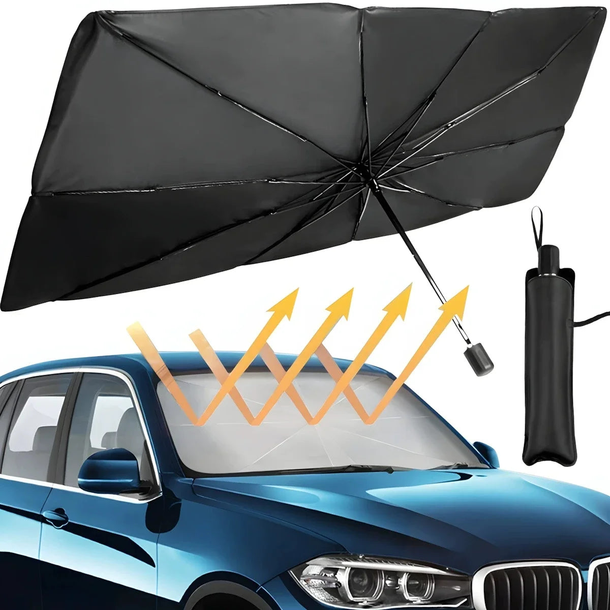 Car Front Sunshade Umbrella | Car Windshield Protection Cover for Auto alternate view