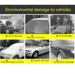 Full Car Cover with Reflective Strips | Black, Dustproof, Sunshade, Universal Fit additional angle