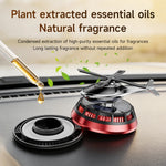 Solar Powered Air Freshener | Airplane Helicopter Rotatable Car Dashboard Decoration lifestyle view
