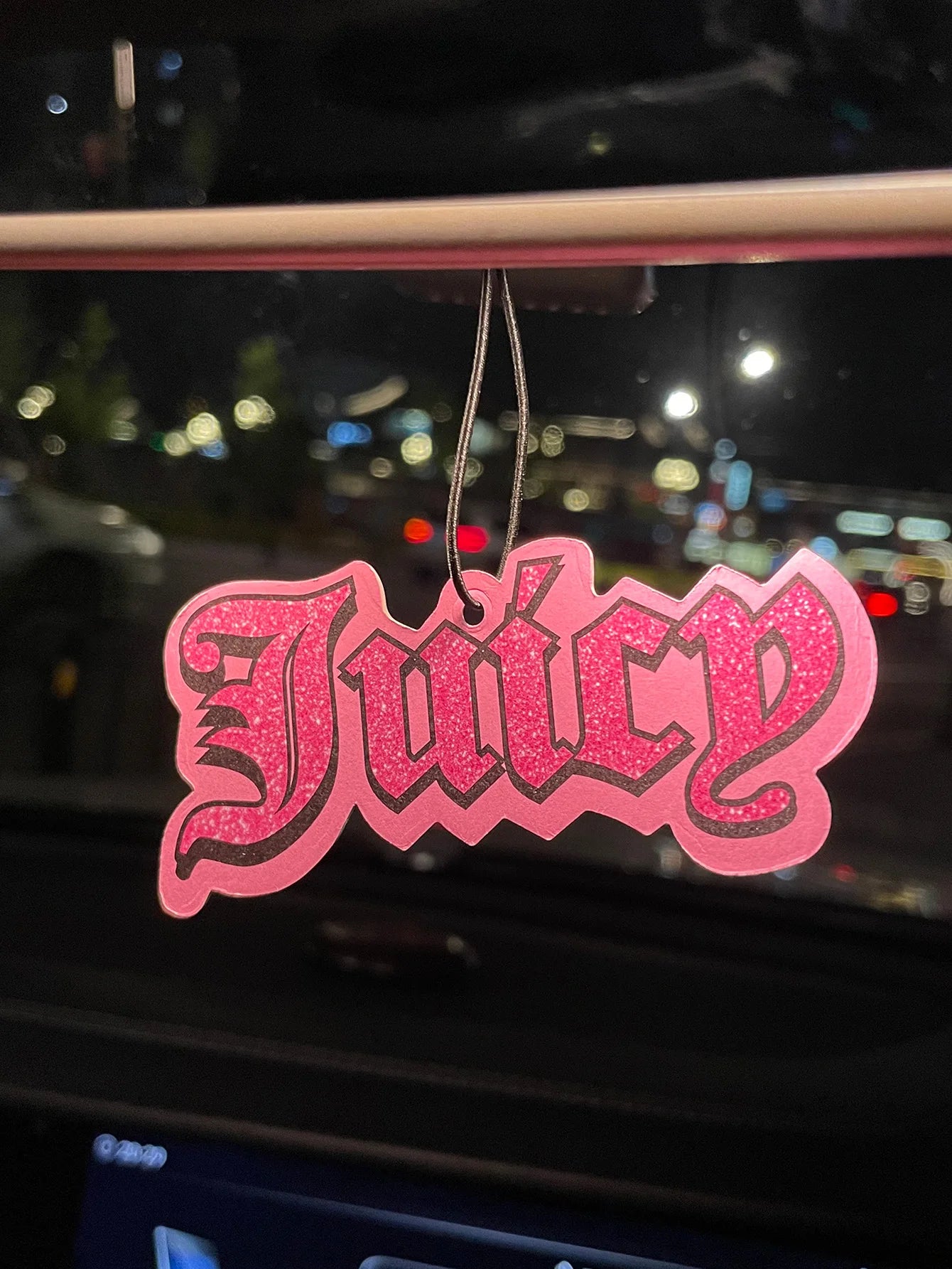 Juicy/Hilton Fresh Scent Five-Star Neutral Car Perfume and Non-Toxic Air Freshener | N close-up view